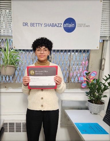 Noelia Santiago at Dr. Betty Shabazz ATTAIN Lab