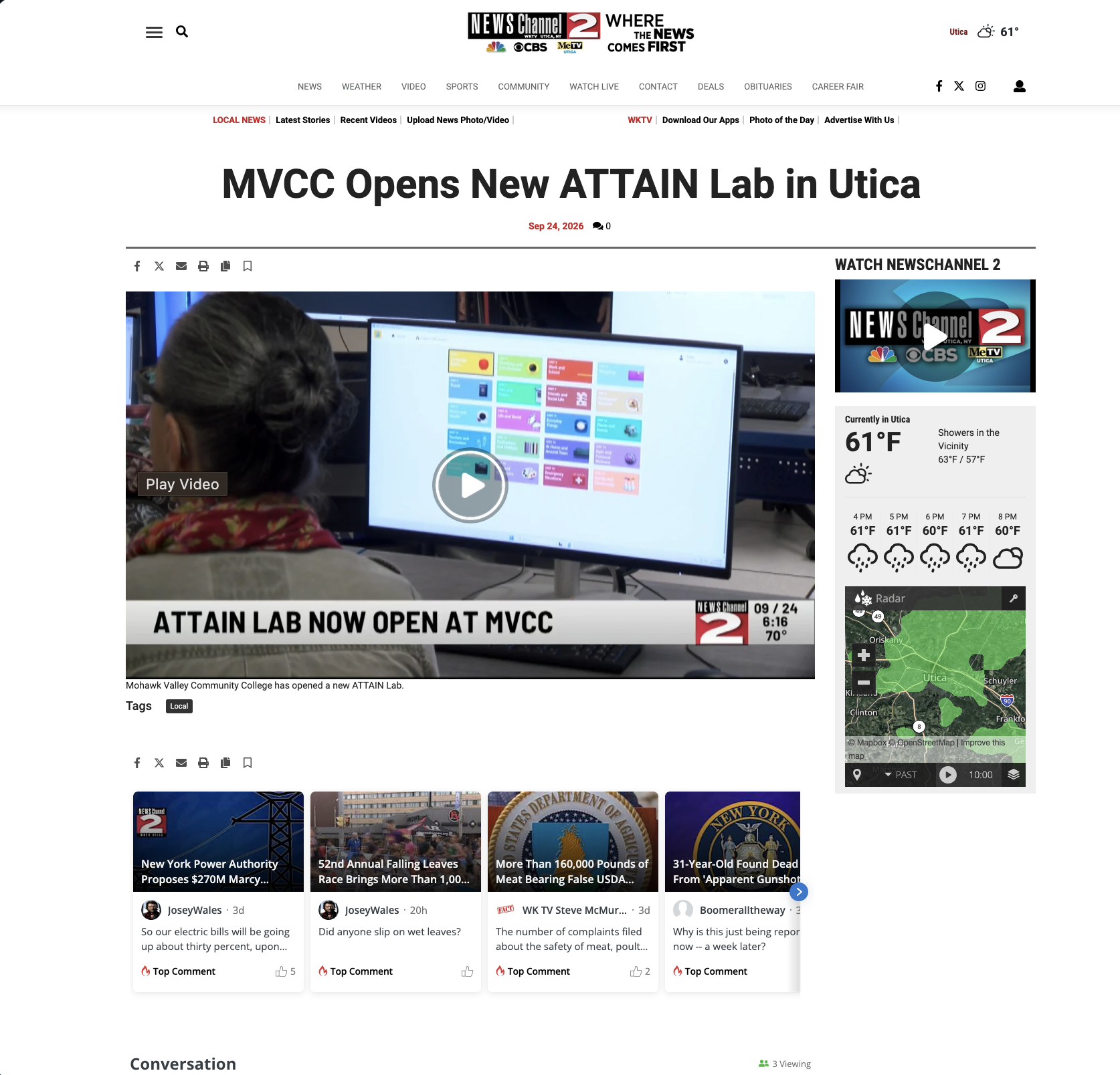 MVCC ATTAIN Lab in Utica